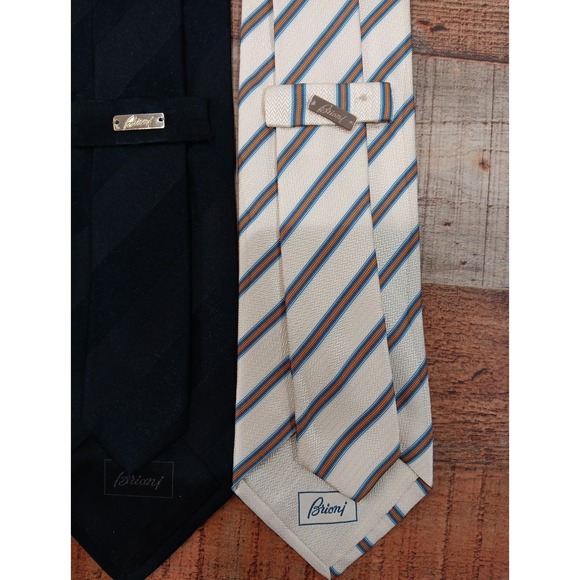 Brioni Luxury Neckties Lot Of 3 Multicolor - Picture 4 of 14